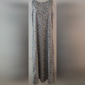 Misslook Maxi Dress Sleeveless Floral Design Pockets Sz Small Euc